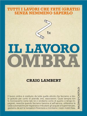 cover image of Il lavoro ombra